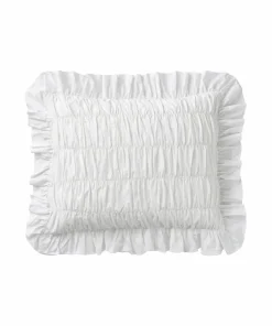 Ellos Home Putetrekk Juliette Elastic Frill i vasket bomull