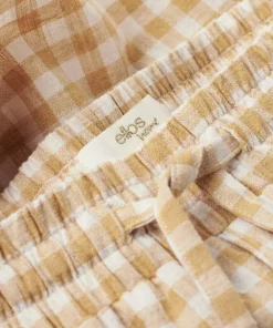 Ellos Home Pyjamasshorts Elly Check i resirkulert halvlinne