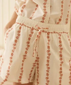 Ellos Home Pyjamasshorts Juliette Garland i bomull