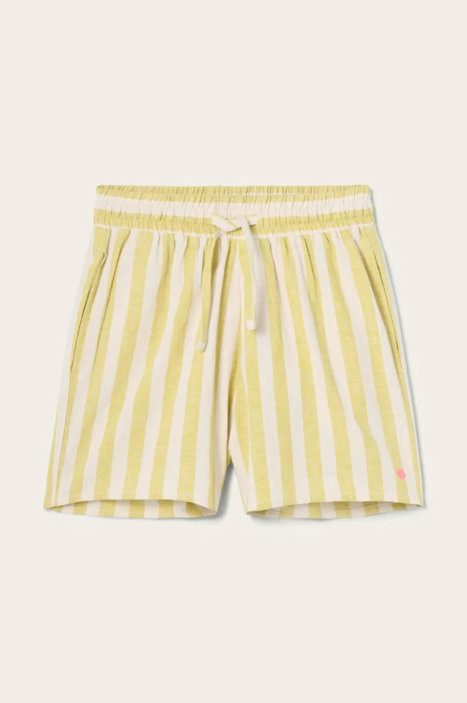 Ellos Home Pyjamasshorts Elly Classic Stripe i resirkulert halvlinne