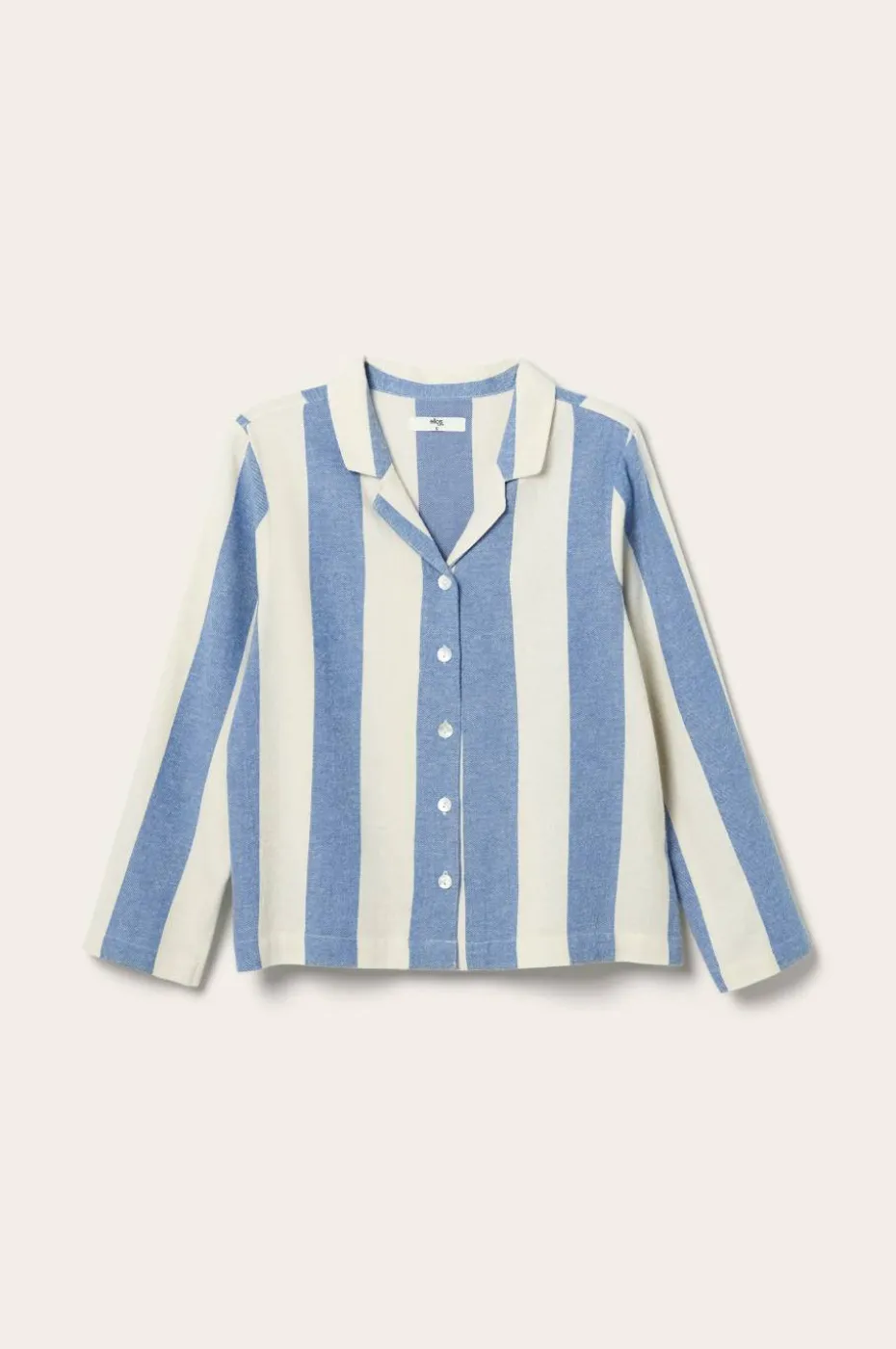 Ellos Home Pysjamasskjorte Valerie Block Stripe Long Sleeve