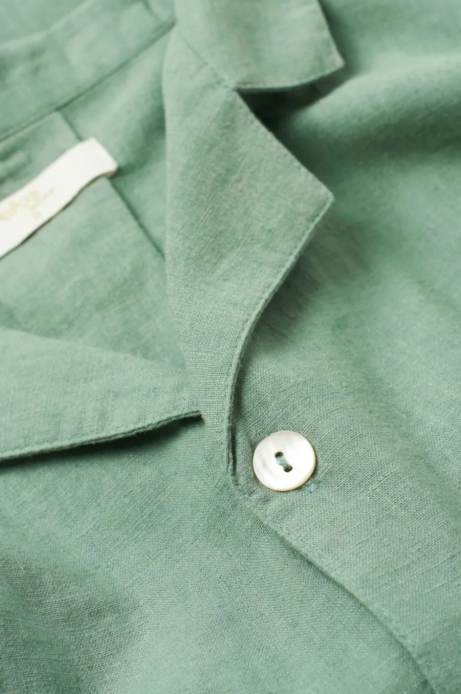 Ellos Home Pysjamasskjorte Long Sleeve Shirt Elly i resirkulert halvlinne