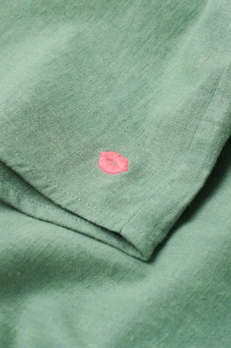 Ellos Home Pysjamasskjorte Long Sleeve Shirt Elly i resirkulert halvlinne