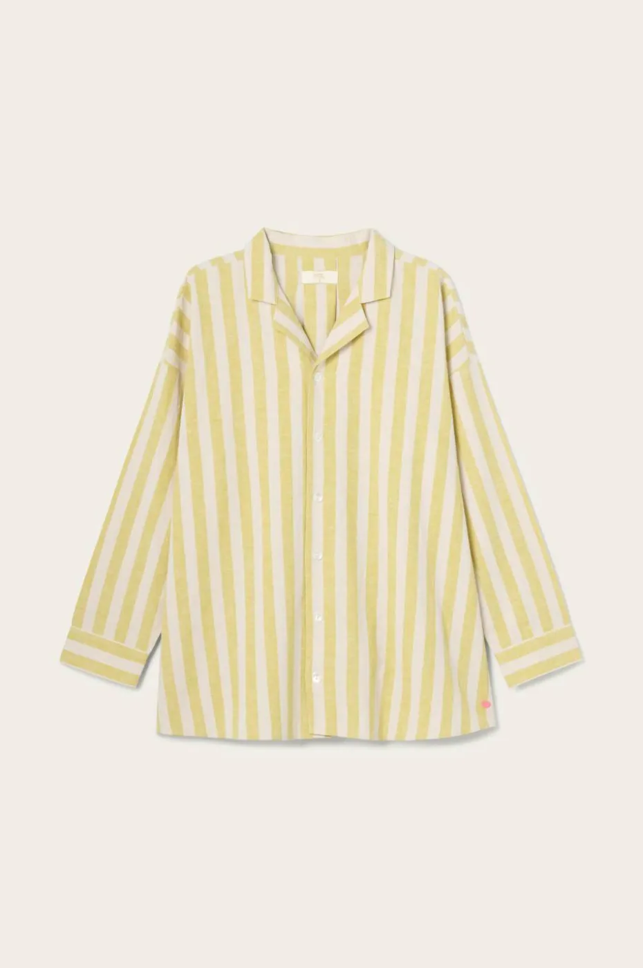 Ellos Home Pysjamasskjorte Elly Classic Stripe i resirkulert halvlinne