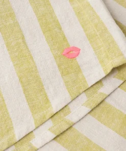 Ellos Home Pysjamasskjorte Elly Classic Stripe i resirkulert halvlinne