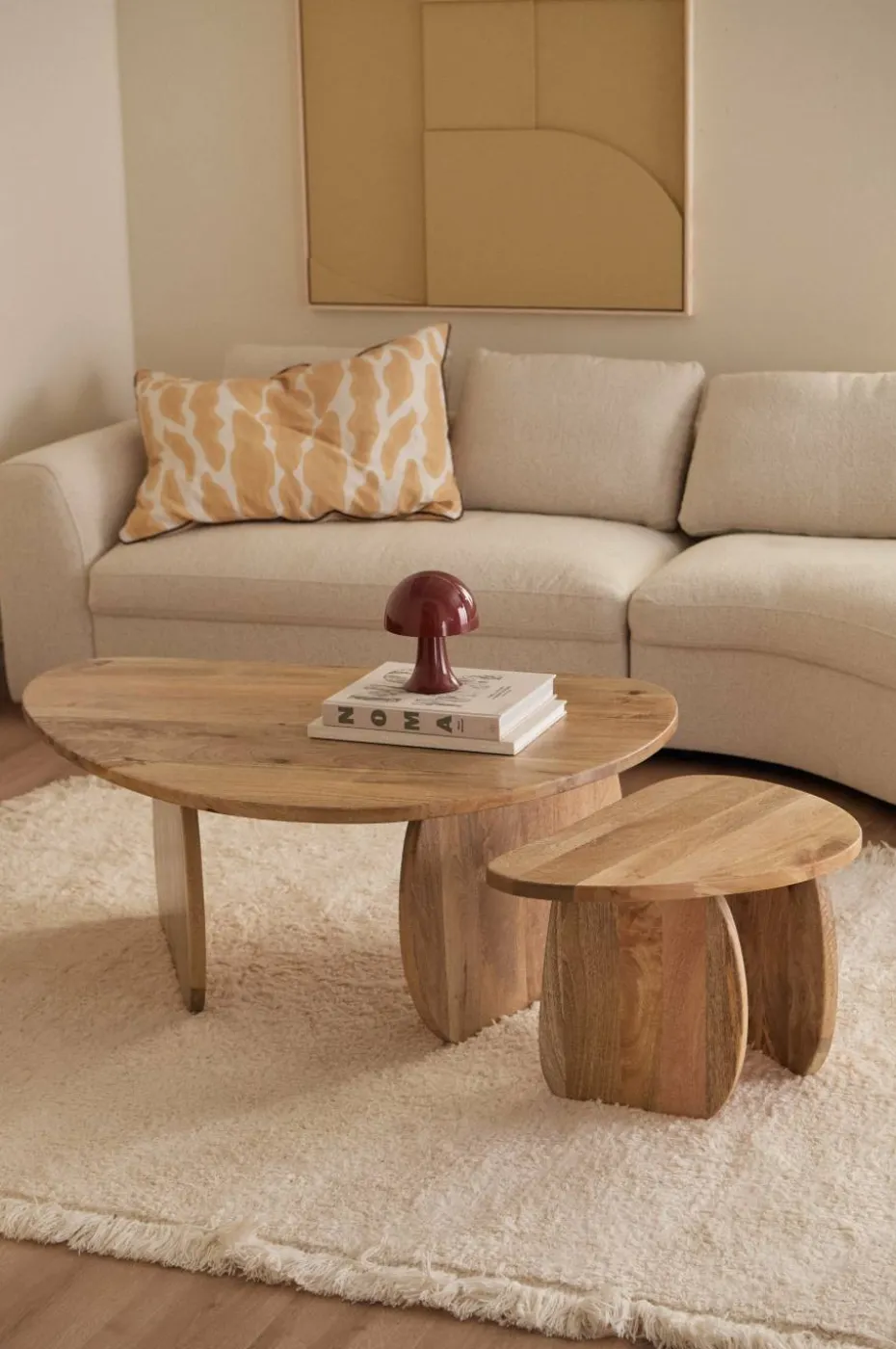 Ellos Home Salongbord Mushroom sett med 2 stk