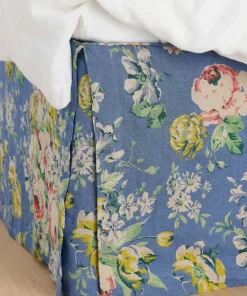Ellos Home Sengekappe Candice Rose i vasket lin 52 cm