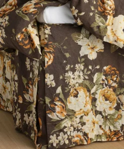 Ellos Home Sengekappe Candice Rose i vasket lin 52 cm
