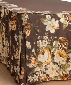 Ellos Home Sengekappe Candice Rose i vasket lin 52 cm