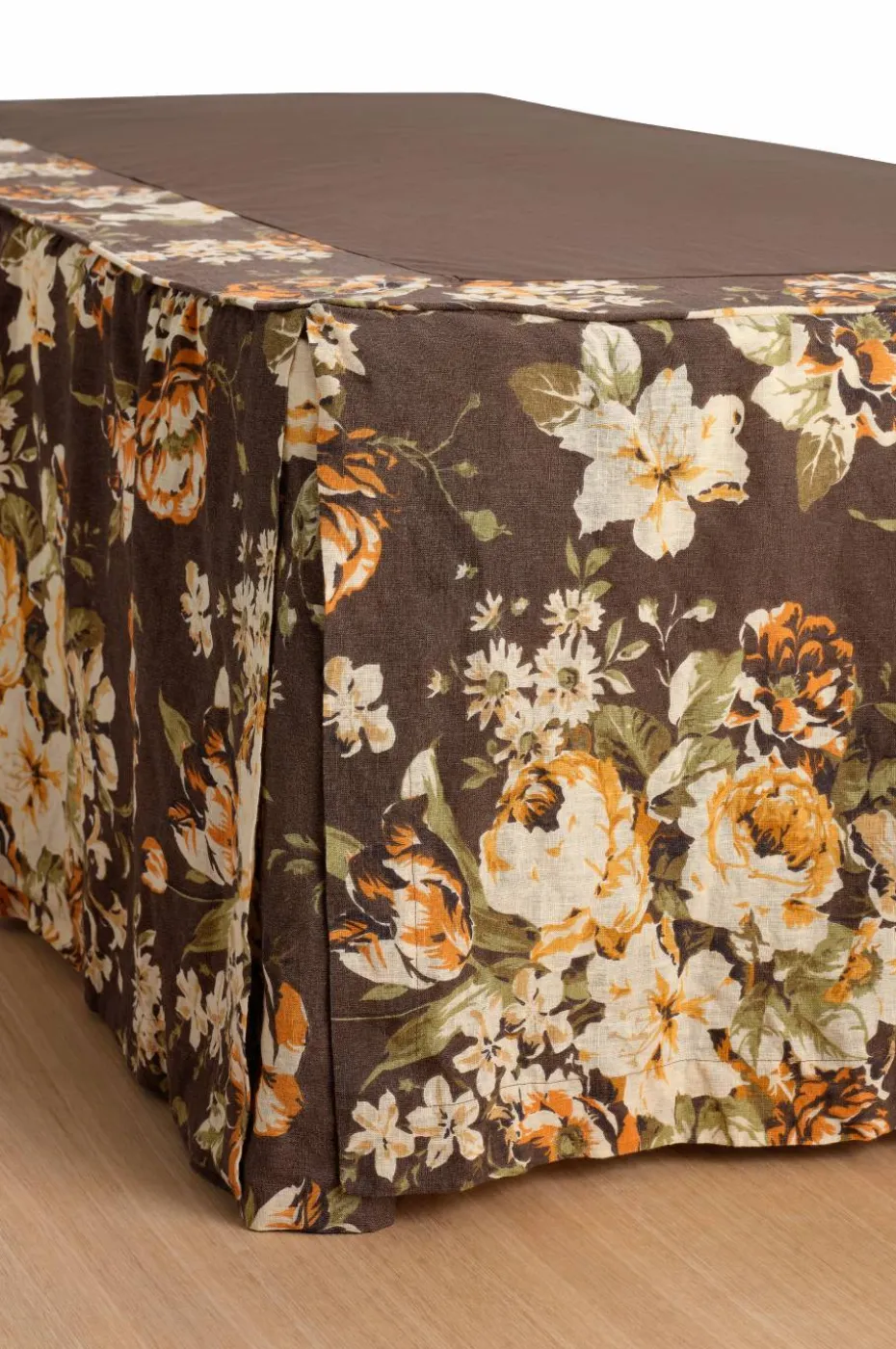 Ellos Home Sengekappe Candice Rose i vasket lin 52 cm