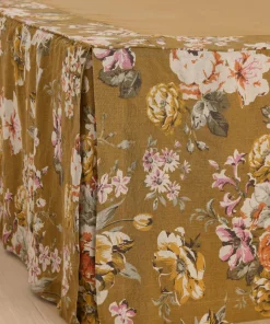 Ellos Home Sengekappe Candice Rose i vasket lin 52 cm