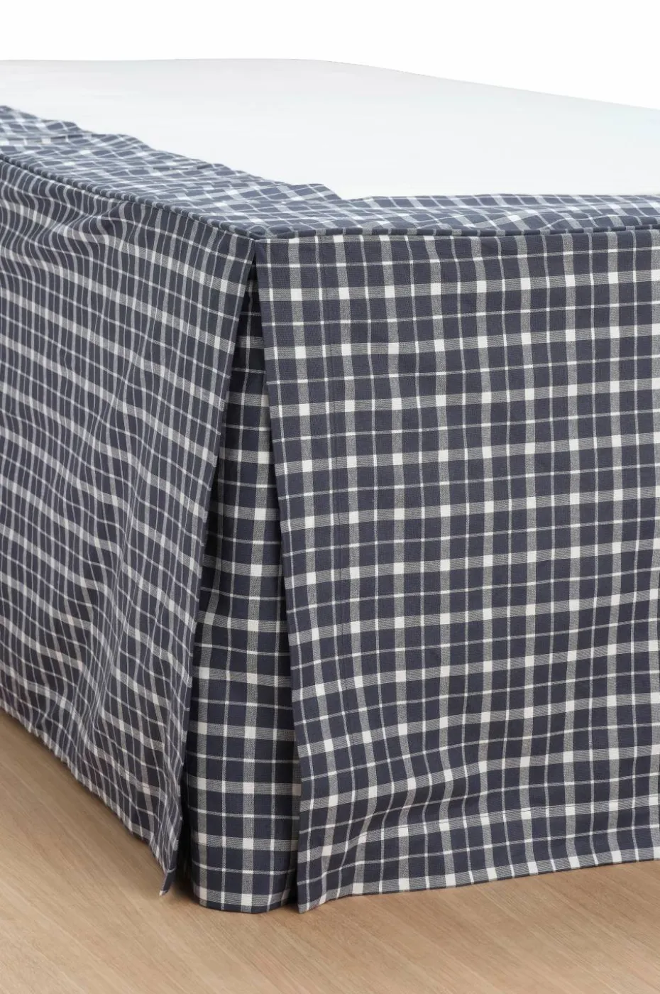 Ellos Home Sengekappe Sonneli Check i bomull høyde 52 cm