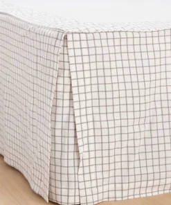 Ellos Home Sengekappe Sonneli Check i bomull høyde 52 cm