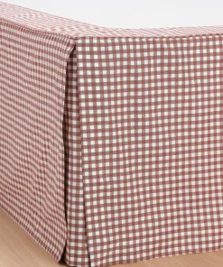 Ellos Home Sengekappe Sonneli Check i bomull høyde 52 cm