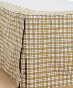 Ellos Home Sengekappe Sonneli Check i bomull høyde 52 cm