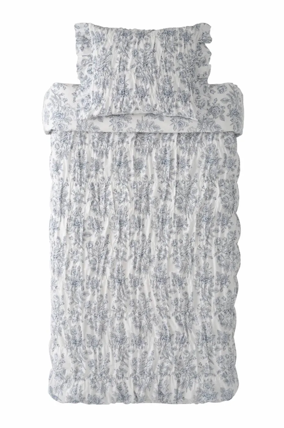 Ellos Home Sengesett Avery Elastic i bomullspercale 2 eller 3 stykker