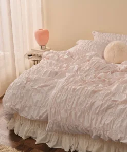 Ellos Home Sengesett Avery Elastic i bomullspercale 2 eller 3 stykker