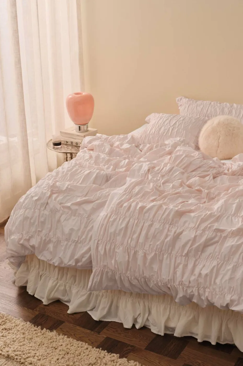 Ellos Home Sengesett Avery Elastic i bomullspercale 2 eller 3 stykker