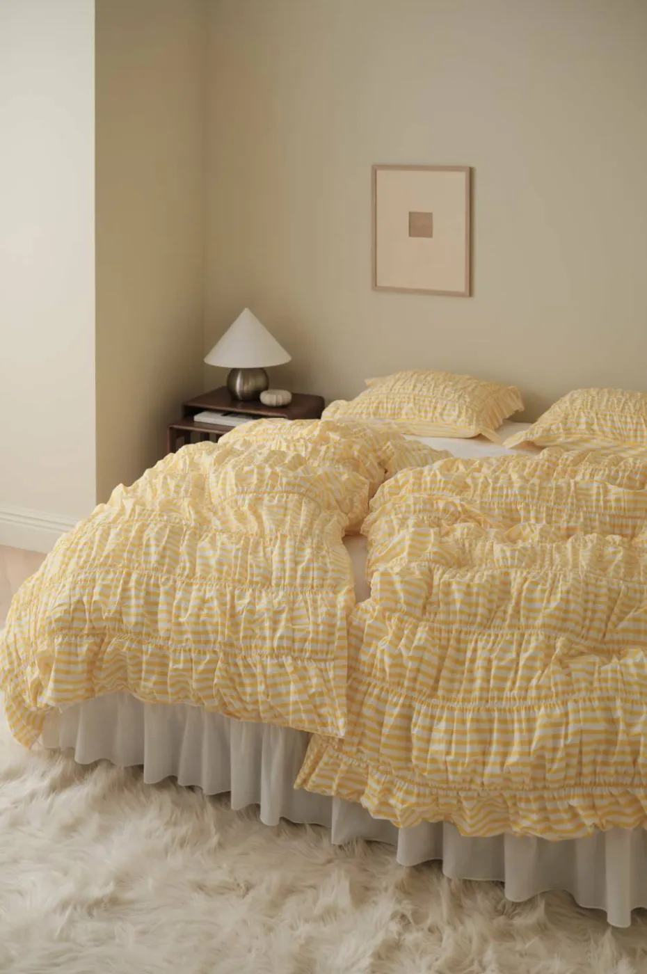 Ellos Home Sengesett Avery Elastic i bomullspercale 2 eller 3 stykker