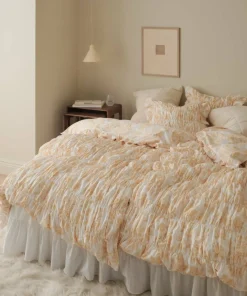 Ellos Home Sengesett Avery Elastic i bomullspercale 2 eller 3 stykker