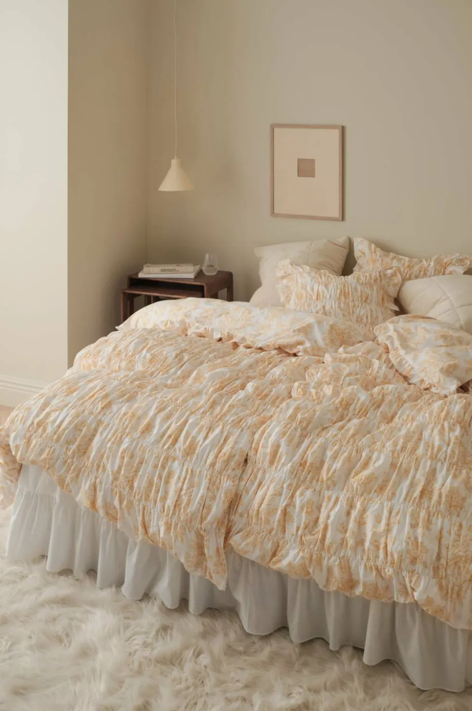 Ellos Home Sengesett Avery Elastic i bomullspercale 2 eller 3 stykker