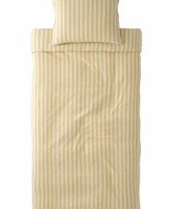 Ellos Home Sengesett Elly Classic Stripe i resirkulert halvlinne 2 eller 3 stykker