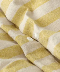 Ellos Home Sengesett Elly Classic Stripe i resirkulert halvlinne 2 eller 3 stykker