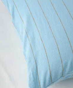 Ellos Home Sengesett Elly Thin Stripe i resirkulert halvlinne 2 eller 3 stykker