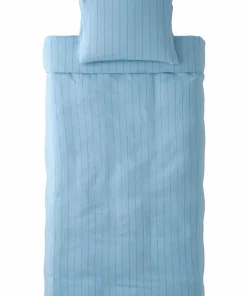 Ellos Home Sengesett Elly Thin Stripe i resirkulert halvlinne 2 eller 3 stykker