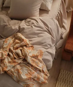 Ellos Home Sengesett Elly i resirkulert halvlinne 2 eller 3 stykker