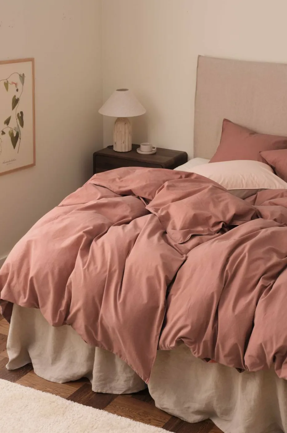 Ellos Home Sengesett Rania i vintagevasket bomull