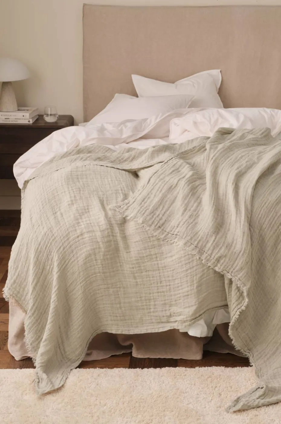 Ellos Home Sengeteppe / pledd Candice Muslin