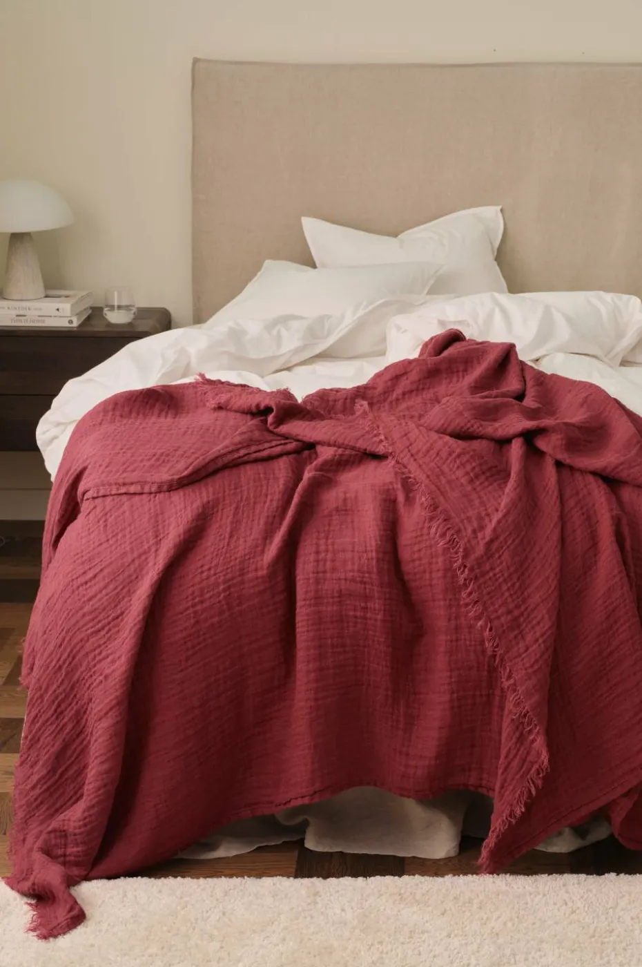 Ellos Home Sengeteppe / pledd Candice Muslin