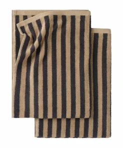 Ellos Home Sett med frottéhåndklær Stripe 2 deler