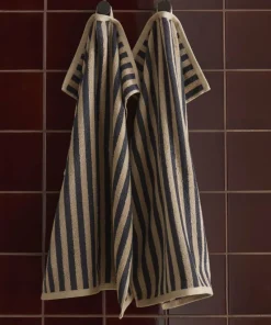 Ellos Home Sett med frottéhåndklær Stripe 2 deler
