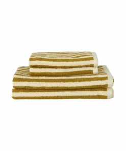 Ellos Home Sett med frottéhåndklær Stripe 4 deler