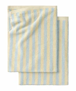 Ellos Home Sett med frottéhåndklær Stripe 2 deler