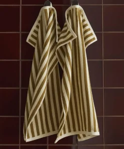 Ellos Home Sett med frottéhåndklær Stripe 2 deler