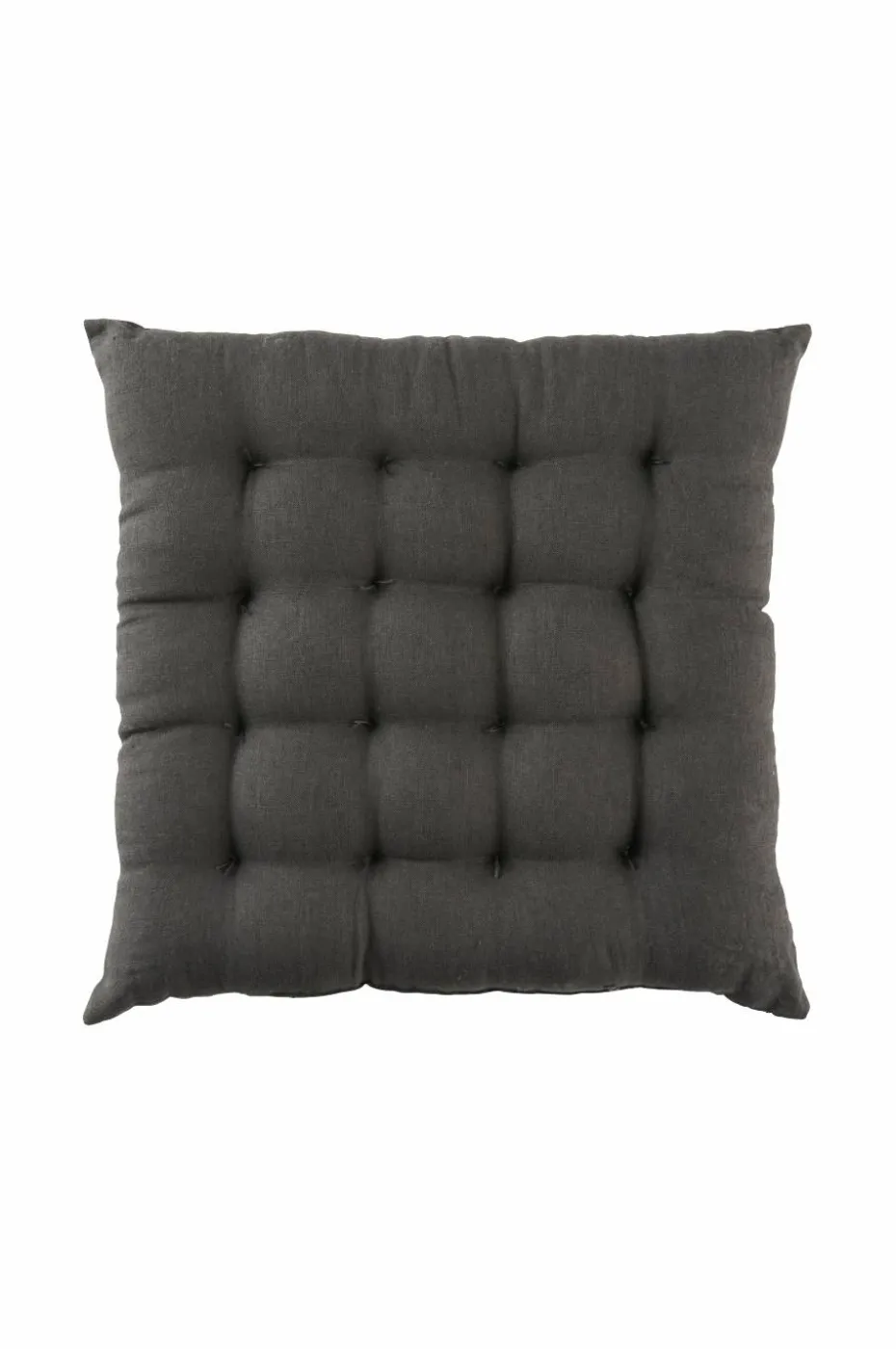 Ellos Home Sittepute Candice i vasket lin 40x40x5 cm