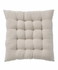 Ellos Home Sittepute Candice i vasket lin 40x40x5 cm