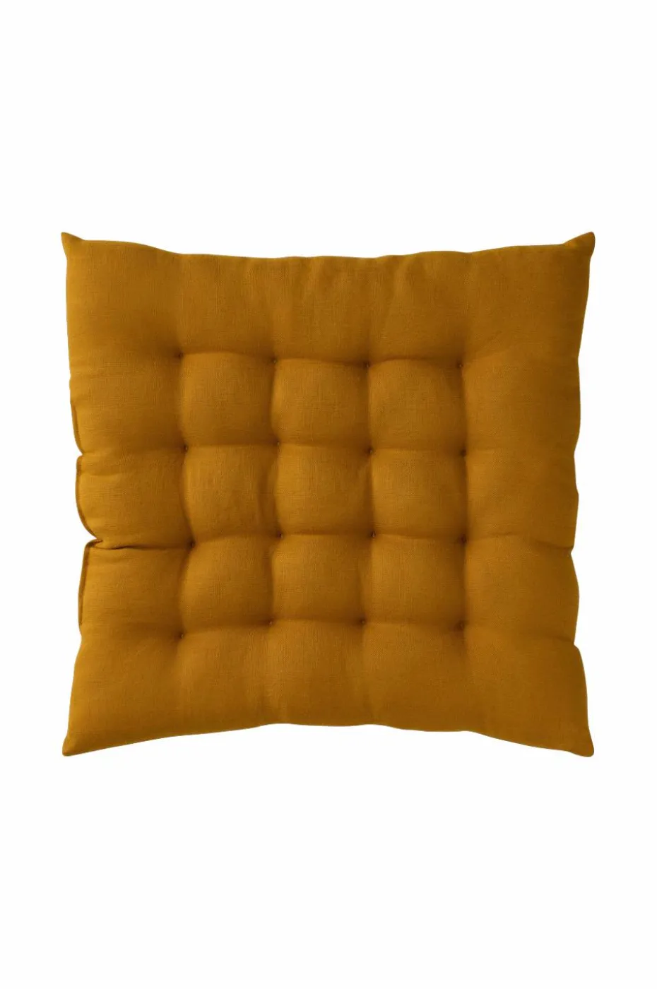 Ellos Home Sittepute Candice i vasket lin 40x40x5 cm