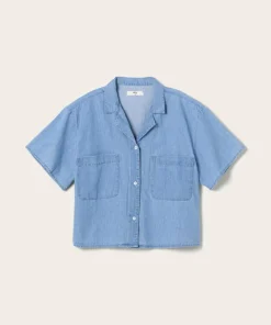 Ellos Home Skjorte Denim Camp Collar