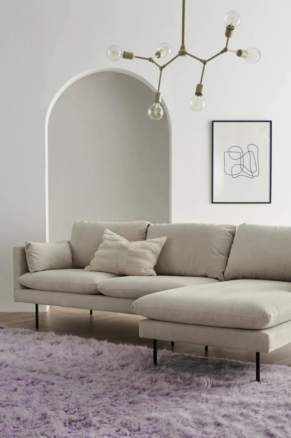 Ellos Home Sofa Sindra 3-seter med sjeselong