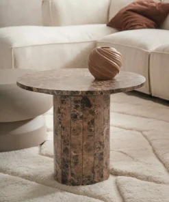 Ellos Home Sofabord Combo i marmor diameter 51 cm