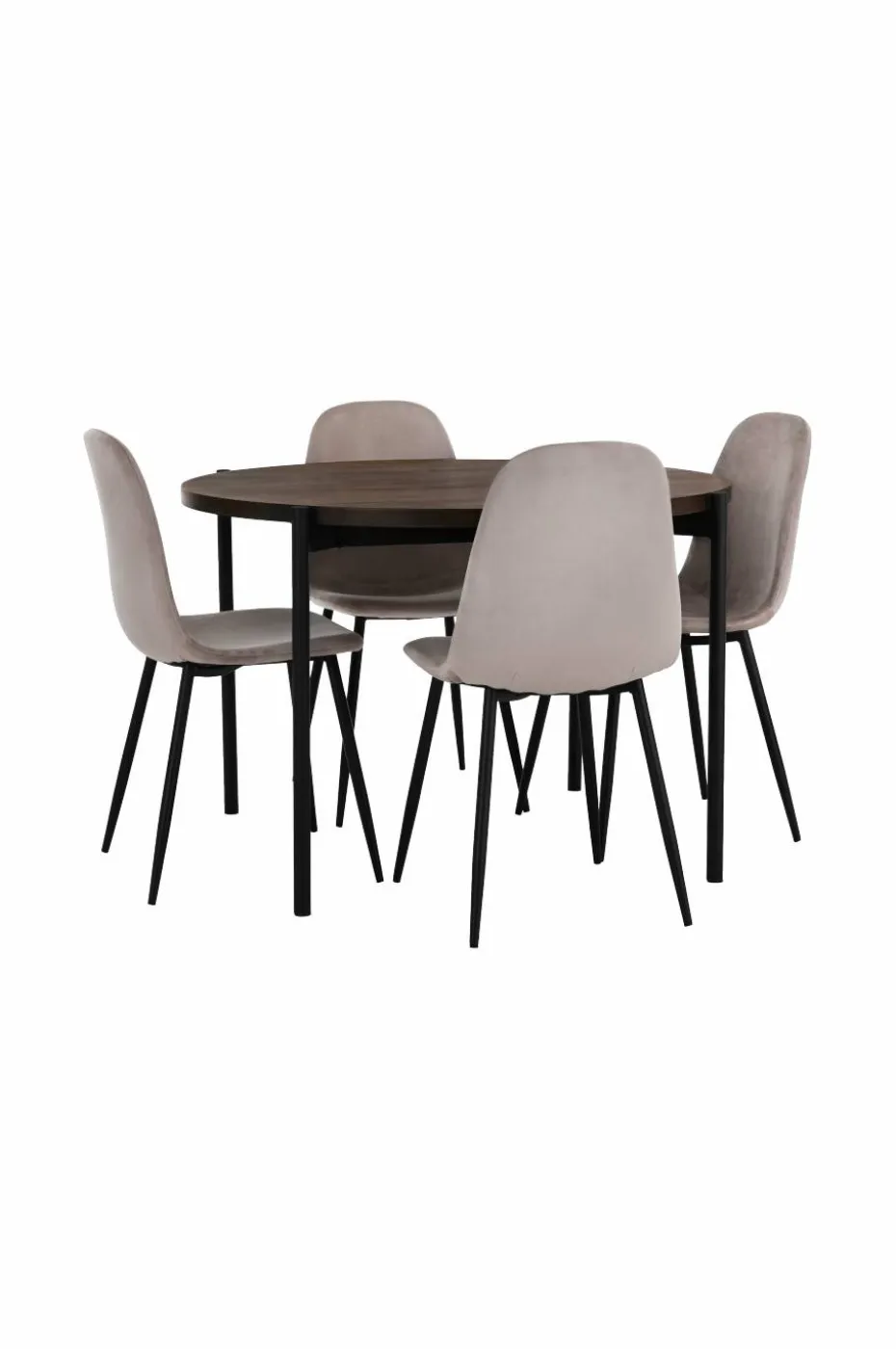 Ellos Home Spisegruppe Gilda med 1 bord og 4 stoler