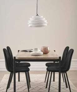 Ellos Home Spisegruppe Gilda med bord 120x80 cm + 4 stoler