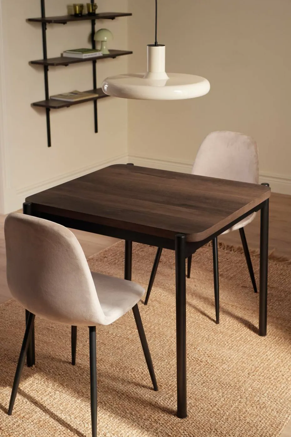 Ellos Home Spisegruppe Gilda 2 Stolar, 75x85 cm