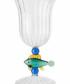 Ellos Home Vinglass Blue Lagoon 4-pakning