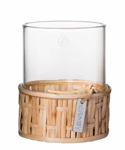 ERNST Lysestake/vase d7 h6,5 cm kurv