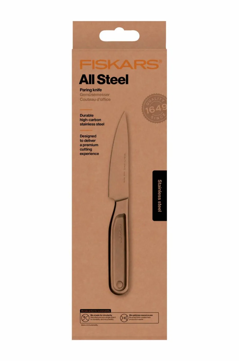 Fiskars All Steel Grønnsakskniv 10 cm